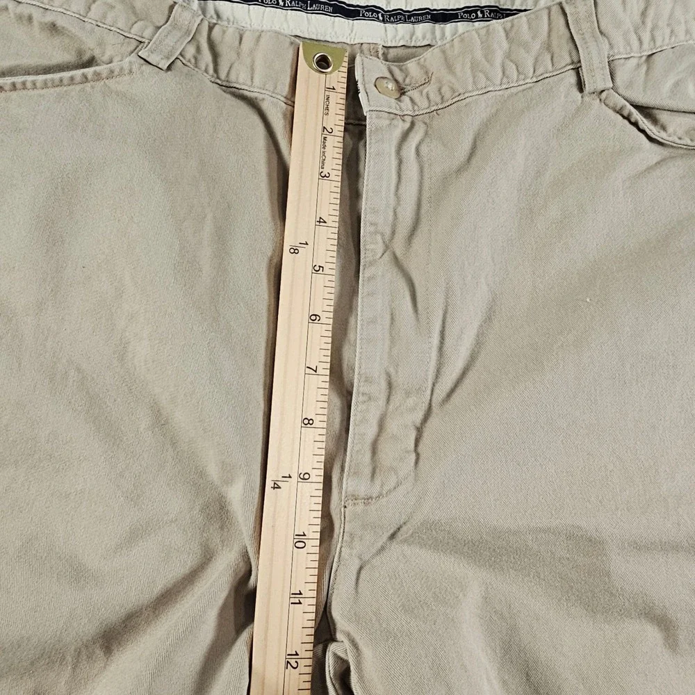 Vintage Polo Ralph Lauren Chino Pants Mens 40x32 Tan Khaki Made in USA Cotton